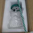 New Glass Bear Cup with Straws and Lids, 20oz Bear Mug High Borosilicate Material for All Beverages Ldeal for Valentine's Day and Holiday Gifts