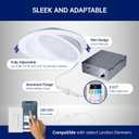 Leviton 6 in. Round Adjustable Slim Downlight, 1100 Lumens, 5 CCT Color Selectable 2700K-5000K, Dimmable, DAR60-S1W