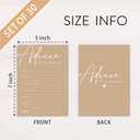 Hsupl Bridal Shower Game Cards, Advice for The Newlyweds, Minimalism Wedding Party Game Cards for 30 Guests, Engagement Party Activities, New Couples Party Decoration 30 Supplies(Brown) - B01