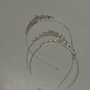 3 Pcs Tiaras Crowns Headbands for Girls Women,Small Tiara Bulk Silver Tiaras Crown Princess Rapunzel Crowns for Wedding Birthday Crystal Tiara for Prom, Bride, Pageant, Halloween