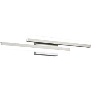 PRESDE 24 Inch LED Bathroom Vanity Light Bar, Modern Brushed Nickel Wall Lighting Fixture Over Mirror