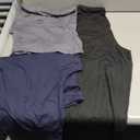 NEW YOUNG 3 Pack Women's Wide Leg Pants with Pockets High Waist Loose Sweatpants Casual Lounge Yoga Workout Palazzo (Medium, Black,Navy Blue,Dark Grey)