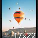 JCJMY 17x22 Picture Frame Black for Poster Photo Picture, Horizontal and Vertical Formats for Wall Hanging, 17 x 22 Wall Gallery Poster Photo Frame for 17 by 22 Photos Posters, Black