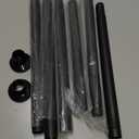 No Drilling Closet Rod, 27.5-82 Inches Hanging Closet Rod for Clothes, Closet Bar & Pole Heavy-duty, Closet Rods for Hanging Clothes For Closet Wardrobes Bathroom Laundry RV Curtains, Black