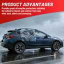 Crash Wrap Film 36-inch x 240-foot Roll 1 Pack Clear Plastic Protector, Self-Adhesive Plastic for Auto Collision, Weather, Dust Protection, Broken Windows Windshields (EXP 09/27/36)
