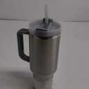 STANLEY Quencher H2.0 Tumbler with Handle and Straw 40 oz | Flowstate 3-Position Lid | Cup Holder Compatible for Travel | Insulated Stainless Steel Cup | BPA-Free | Stainless Steel Shale