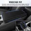 Autorder 2PCS Center Console Cover for 2023 2024 2025 Lexus RX350/RX350h/RX450h+/RX500h Accessories Gear Shift Knob Cover Anti-Scratch Leather Armrest Cover&Shift Knob Cover