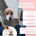 Nanaki Dog Hats Calming Hoodie-Dog Ear Covers Head Cover Protector Hematomas Wraps, No Shake Ear Wrap Muffs Noise Protection, Anxiety Relief, Fireworks, Grooming, Thunderstorm, Bath, Vet Visit, Medium