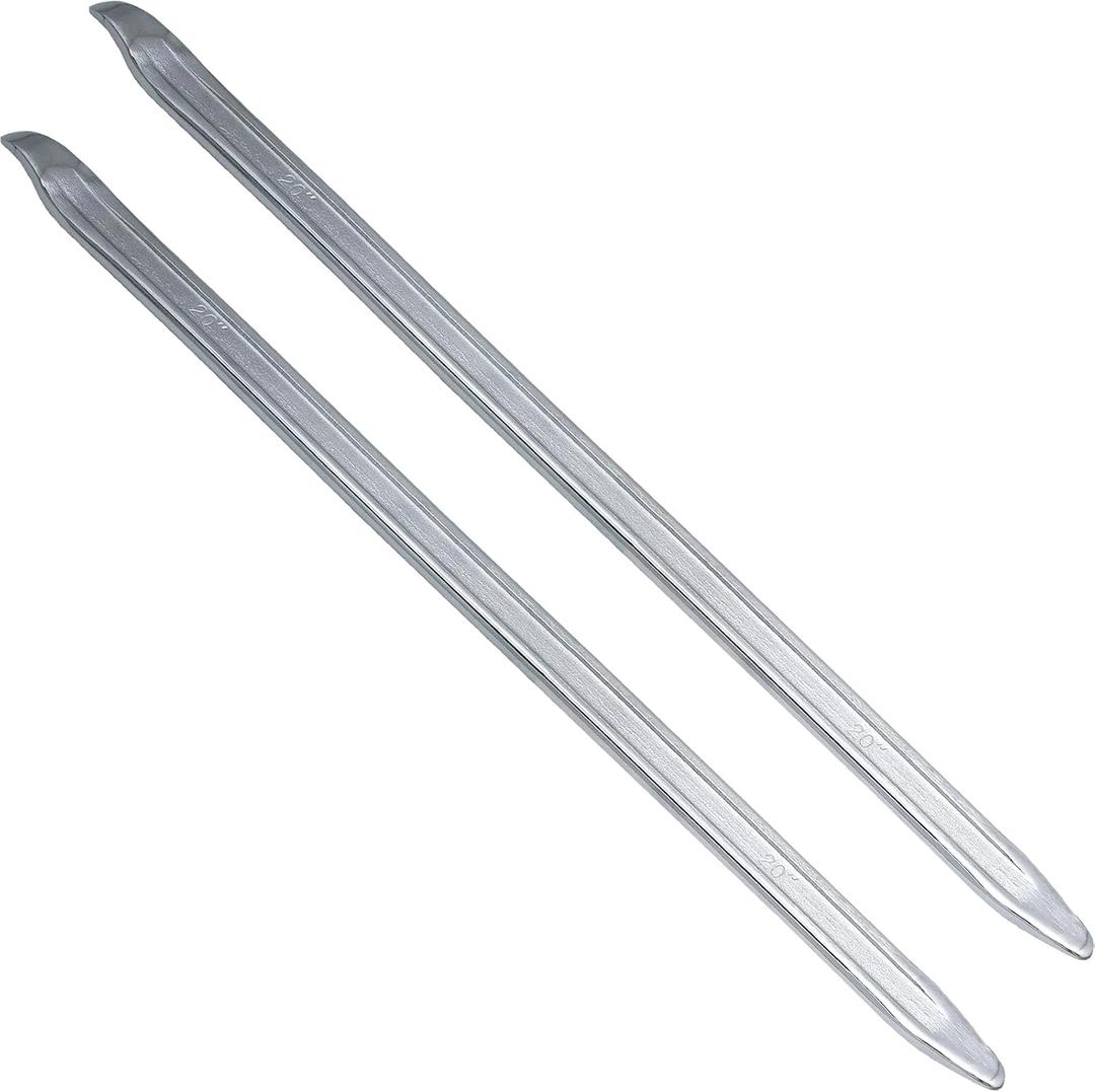 2 Pack 24 Inch Tire Spoons Iron,Heavy Duty Tire Changing Tool Tire Levers Bar,for Cars,Motorcycles,Dirtbike,Lawn Mower Tire Spoon (24 inch)