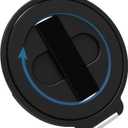 Grat 4 for Magsafe Magnetic Phone Grip Stand, 360 Rotatable Elastic Strap Loop, Detachable Ultra-Thin Aluminum Ring Kickstand Compatible with iPhone 17 Pro Max Air 16 15 14 13 12, Black