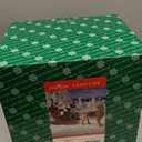 Kurt Adler Fabrich 10-Inch Santa in Sleigh with Deer Tablepiece