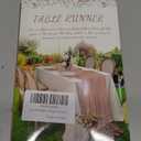 Pink Table Runner, 10 Ft Spring Table Runner, Gauze Rustic Cheesecloth Table Runners for Wedding, Party, Baby & Bridal Shower, 120 in Boho Table Runners for Easter, Mother's Day