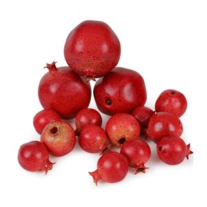 Artificial Pomegranates Fake Fruits Foam Plastic Pomegranates Decorations Faux Simulation Pomegranates Decor Home House Kitchen Party Wedding Decoration