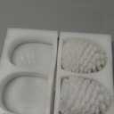 Homemory 2 Pcs Pine Cone Candles Flameless, White LED Flickering Lights with 6 Hours Timer, Battery Operated Candles for New Year Celebration Holiday Decorations D4.3 x H4.7 Inches