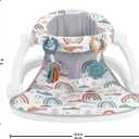 Fisher-Price Portable Baby Chair Sit-Me-Up Floor Seat with Developmental Toys & Machine Washable Seat Pad, Rainbow Showers