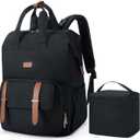 Mommore Breast Pump Bag Backpack for Spectra S1,S2 Medela with Cloor Storage Bag Travel Diaper Bag Backpack for Working Moms with 15.6 inch Laptop Sleeve, Black