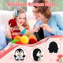 CryCarrot Mini Funny Mothers Day Niece Gifts from Auntie Aunt Uncle, Handmade Crochet Penguin Birthday Gifts for Niece Teen Adult, I Love You Niece Mothers Day Positive Cute Decor 2.9 x 2.9 x 2 in