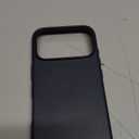 SHIELDON Genuine Leather Case for iPhone 17 Pro 6.3" 2025, [Camera Button Updated], Compatible with Magsafe, Magnetic Wireless Charging, Slim Fit, Shockproof, Metal Button, Camera Bezel - Navy Blue