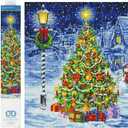 DIAMOND DOTZ Oh Christmas Tree Diamond Painting Kits for Adults - Diamond Art Kits a Relaxing Creative Craft Kit with Dotz Gems 26.4x26.4