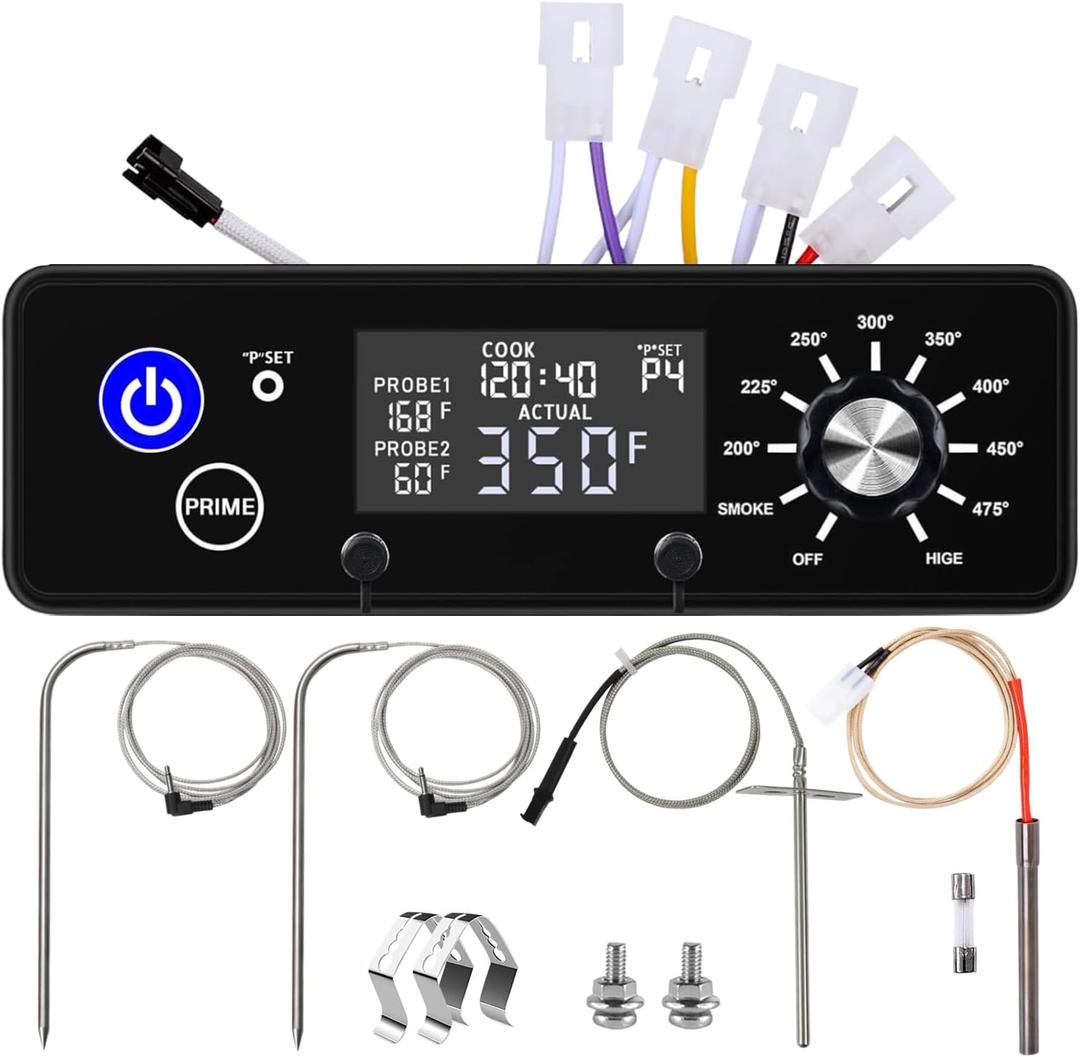 Digital Control Board Replacement Parts AC03P9, PB1100PS1-A003 for Pit Boss PB440D2 PB550G PB700FB1 PB700NC1 PB820 PB850G Pro1100 PB1150G Wood Pellet Grill Smoker with Meat Probe, RTD Sensor, Igniter