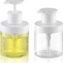 Lulupack Pump Bottle Dispenser for Soap - 8 oz Plastic Empty Container for Shampoo and Conditioner - Refillable Lotion Jar for Shower and Hand Soap - Wide Mouth Wash Bottle for Bathroom 250ml Clear