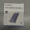 ORICO USB 3.0 mSATA SSD Enclosure, 5Gbps Transparent External SSDs Adapter with USB-C to C/A Cable, UASP & Trim Support, Up to 2TB Capacity, Portable PC Case for 3050 mSATA Solid State Drive- TC10