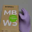 seenda Ergonomic Mouse with Jiggler - Wireless Vertical Mouse with Multi Device Connection (Bluetooth or USB), Reduces Wrist Strain, Quiet Click, Compatible with PC, Laptop, Mac, Windows (Purple)