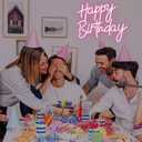 Happy Birthday Neon Sign LED Happy Birthday Light Up Sign for Wall Decor | Pink 15.7 x 11.8 Inch Dimmable USB Powered Birthday Neon Light for All Birthday Party Decorations Backdrop Room Bar Home