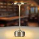 5200mAh Rechargeable Cordless LED Table Lamps Touch Sensor Light, 3-Levels Portable Dimming Wireless Battery Operated Lamp, Night Light/Restaurant Table, Outdoor, Coffee, Bar (Sliver)