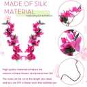 60 Pcs Artificial Faux Bougainvillea Fake Flower Silk Bougainvillea Branches UV Resistant Outdoor Indoor Decoration for Wedding Home Centerpieces Outside Decor (Rose Red)