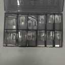 UNA GELLA Nail Tips Short Square, Pre-buff Matte Gel Nails Tips Short Square Nail Tips 120pcs Clear Full Cover False Fake Nails for Nail Extensions DIY Home Salon 12 Sizes for Women