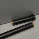 Single Post Handrail for Outdoor Steps - 41" Height Black Powder Coated Steel, DIY Tool Kit Included, Fits 1 or 2 Steps, Easy Installation & Corrosion Resistant