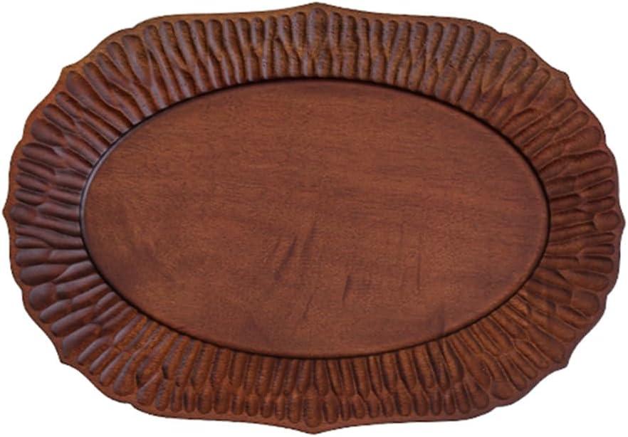 Wood Plate for Food Snack Dishes Dessert Plate Nut Tray Treats Dishes Candies & Small Bites Platter (SYJ-WP003)