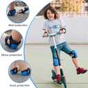 BOSONER Kids/Youth Knee Pad Elbow Pads Guards Protective Gear Set for Roller Skates Cycling BMX Bike Skateboard Inline Skatings Scooter Riding Sports, M