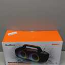 BassBloom Roar 1 Portable Bluetooth Speaker,60W Powerful Sound with Deep Bass,IPX6 Waterproof,24H Playtime,Bluetooth 5.4,RGB Party Lights,Wireless Stereo Pairing,Travel Outdoor for Camping and Beach