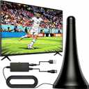 TV Antenna for Smart TV, Indoor Antenna for Local Channels, Long Range Reception, Supports 4K 1080p HD, Amplified Signal Booster, 9.84FT Coax Cable, Easy Installation