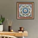 5D Crystal Art Diamond Painting Kits for Adults, Mandala Flower Diamond Art Kits for Adults Beginner, DIY Diamonds Dot Gem Painting for Home Wall Decor 11.8x11.8inch