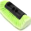 Forgrace 12" Car Wash Brush with Soft Bristle Auto RV Truck Boat Camper Car Exterior Washing Heavy Duty Tri-Level Dip Green