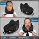 SNUGL Travel Pillow Neck Pillow Airplane, Travel Pillows for Airplanes, Neck Pillows Memory Foam Road Trip Essentials for Adults Traveling Essentials - Gifts for Travelers Men & Women