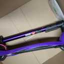 Micro Kickboard Maxi Foldable LED Kids Scooter, Ages 5-12, Up to 110lbs, Purple