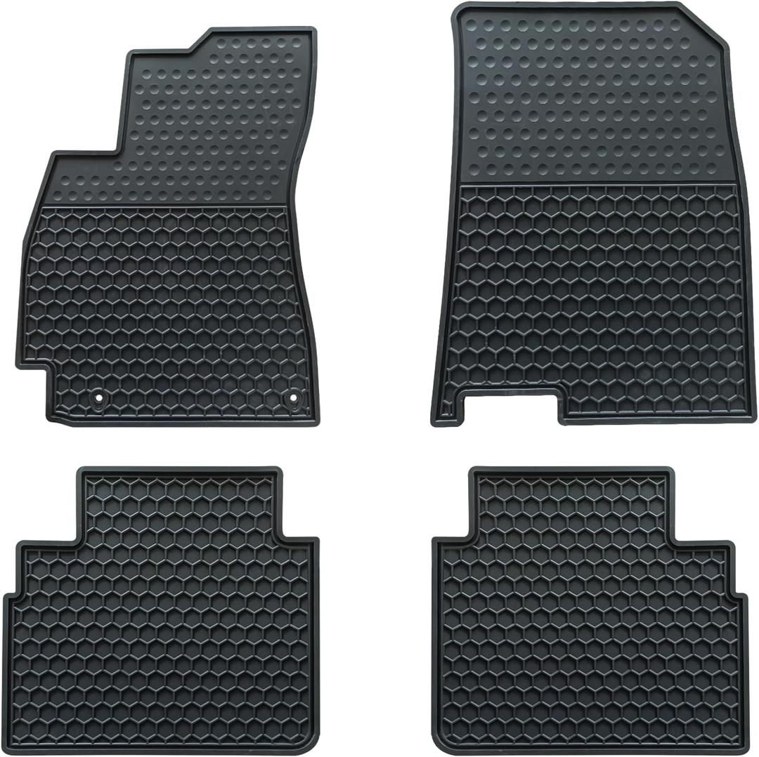 Car Floor Mats Custom Fit for Hyundai Elantra 2025 2024 2023 2022 2021 Odorless Washable Heavy Duty Rubber (All Weather) Floor Liners Black