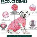 Kuoser Dog Surgery Suit, Comfy Dog Recovery Suit Female Doggie Onesie for Surgery, Post Op Protective Onesie, Soft E-Collar Alternative for Cats & Puppies, PinkRibbon XS