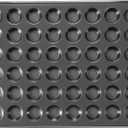 HONGBAKE 48 Cup Mini Muffin Pan, Small Cupcake Pan, Premium Nonstick Muffin Tin for Baking Cheesecake, Dishwasher Safe and Heavy Duty, Carbon Steel