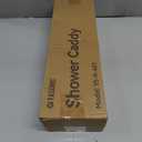 YASONIC Shower Caddy Hanging - Never Rust Shower Organizer - Aluminum over The shower head caddy with 10 Hooks for Razor/Sponge - Shower Rack with Soap Basket - Rose Gold