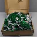 5 Ft Pop Up Christmas Tree with Lights Collapsible Skinny Tinsel Pencil Tree Snowflake Balls Star 50 Warm White & Multicolor Light 8 Mode Timer Battery Operated Home Holiday Party Decor Easy Assembly