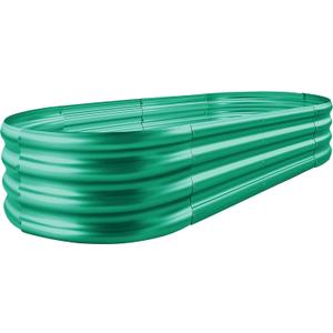 Land Guard Green Raised Bed, 63 ft Elevated Planter Box, Raised Beds for Gardening VegetablesGreen, 631ft (1pcs)