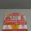 XFasten Backsplash Tile for Kitchen Peel and Stick Tile 10pcs 12 x 12 with Mini Cutter Blue Subway Tile for Backsplash, Waterproof Bathroom Kitchen Wall Tiles