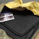Cargo Mat Fits for Jeep Grand Cherokee L 2021-2025 2026, All Weather TPE Rear Cargo Liner Trunk Mat with 3rd Row Seatback Cover for Jeep Grand Cherokee L Accessories
