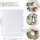 Large Melamine Tray 15" x 11" - Rectangular White Serving Tray and Platter for Food, Appetizers, Cookies, Grill or Party Snacks - Dishwasher Safe - Set of 2