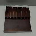 Steak Knives Set of 8 with Drawer Organizer Built-in Sharpener, 4.6 Inch Non Serrated Dinner Knife, Forged German Steel Damascus Pattern Straight Edge Meat Knife with Full Tang Handle, Black